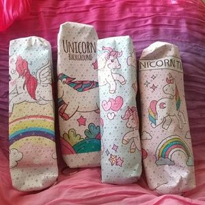 3/$20 Unicorn Pencil Pouch Rainbow or Makeup Bag